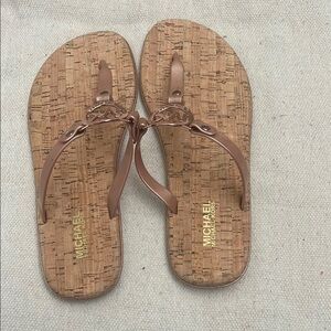 Michael Kors Brown Cork Sandals